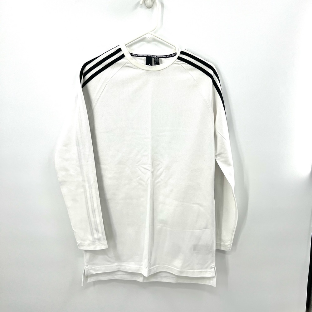 Adidas I Am Sport ‘White/Black’ 3S Long Sleeve Tee Men’s Size Small